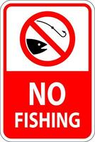 não pescaria placa não pescaria vetor