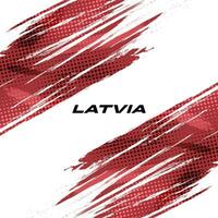 bandeira do Letônia com escova estilo. nacional república do Letônia bandeira em branco fundo vetor