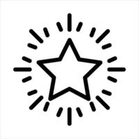 Estrela ícone ou logotipo ilustração para local na rede Internet. perfeito usar para web, padrão, design, etc. vetor