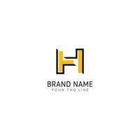 minimalista e simples carta h logotipo conjunto livre vetor em eps Arquivo