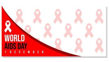 ilustração de design gráfico do logotipo do dia mundial da aids, formato de arquivo eps vetor