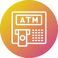 ilustração de design de ícone de vetor atm