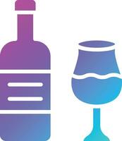 ilustração de design de ícone de vetor de garrafa de vinho