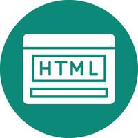 ilustração de design de ícone de vetor html