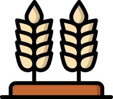 ilustração de design de ícone de vetor de trigo