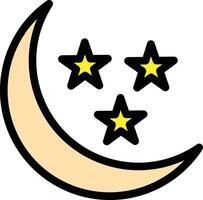 lua e Estrela vetor ícone Projeto ilustração