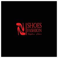 logotipo para mulheres Alto salto sapatos este é elegante e luxuoso e feminino. logotipo para negócios, mulheres sapato comprar, moda, sapato empresa, beleza. vetor