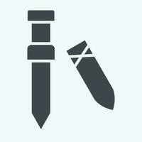 ícone espada 2. relacionado para céltico símbolo. glifo estilo. simples Projeto editável. simples ilustração vetor