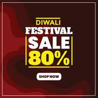 vetor plano Projeto diwali festival venda conceito modelo fundo
