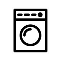 ícone preto e branco do contorno da lavanderia vetor