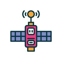 satélite preenchidas cor ícone. vetor ícone para seu local na rede Internet, móvel, apresentação, e logotipo Projeto.
