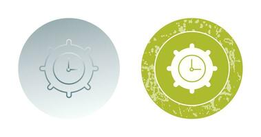 ícone de vetor de configurações de tempo