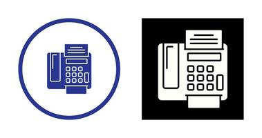 ícone de vetor de máquina de fax