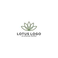 logotipo de lótus em fundo branco vetor