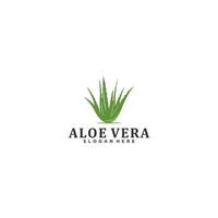 logotipo da aloe vera em fundo branco vetor