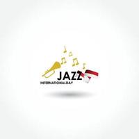 cartaz de vetor para o festival de jazz com instrumentos musicais. perfeito para eventos musicais