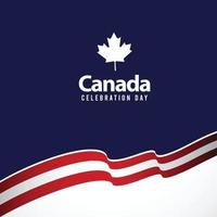 feliz dia da independência do Canadá. ilustração vetorial vetor