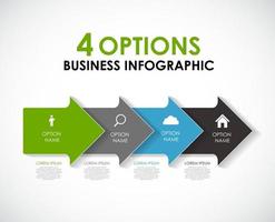 modelos de infográfico para ilustração vetorial de negócios. vetor