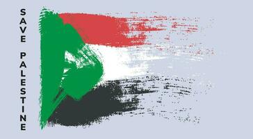 Palestina bandeira grunge ilustração vetor