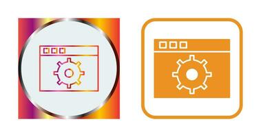 ícone de vetor de configurações exclusivas