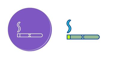 ícone de vetor de charuto aceso exclusivo