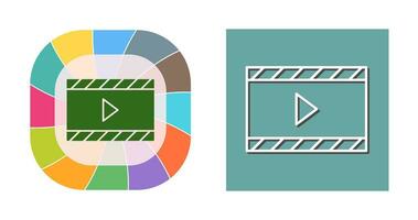 ícone exclusivo de vetor de vídeo e animação