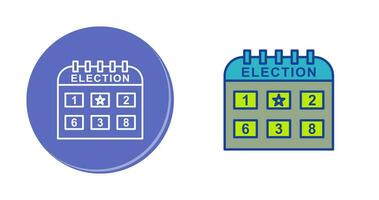 ícone do vetor do dia da eleição