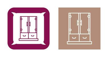 ícone de vetor de gaveta de armário