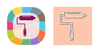 ícone de vetor de rolo de pintura
