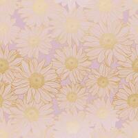 floral vetor desatado padronizar do camomila flores dentro luz lilás pastel cores com dourado contorno. luxuoso arte deco papel de parede Projeto para imprimir, poster, cobrir, bandeira, tecido, convite.
