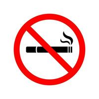 não fumar zona placa ícone isolado vetor ilustração