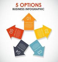 modelos de infográfico para ilustração vetorial de negócios. vetor