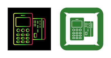 ícone de vetor de máquina de cartão
