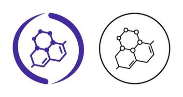 ícone de vetor de molécula