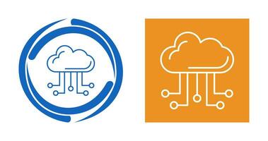 ícone de vetor de computação em nuvem