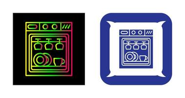 ícone de vetor de máquina de lavar louça