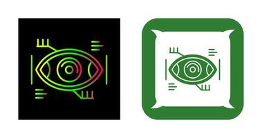 ícone de vetor de reconhecimento ocular