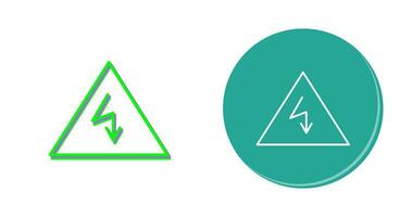 ícone exclusivo de vetor de perigo de eletricidade