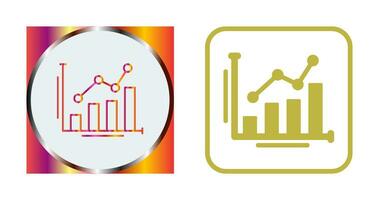 ícone de vetor de gráfico de barras