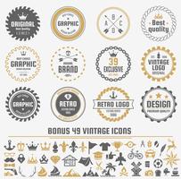 Vintage Retro Vector Logo para banner