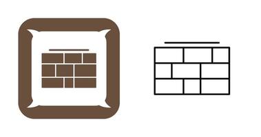 ícone de vetor de parede de tijolos