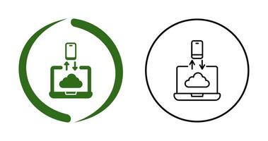 ícone de vetor de transferência de dados