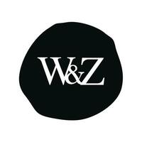 wz inicial logotipo carta escova monograma empresa vetor