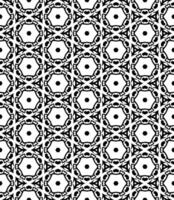 padrão abstrato sem emenda preto e branco. fundo e pano de fundo. design ornamental em tons de cinza. vetor