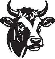 laticínios vaca Preto vetor logotipo para educacional o negócio Preto laticínios vaca logotipo vetor para educacional o negócio