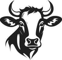 laticínios vaca Preto vetor logotipo para Programas o negócio Preto laticínios vaca logotipo vetor para Programas o negócio