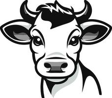 vetor laticínios vaca logotipo Preto para promoção laticínios vaca logotipo ícone Preto vetor para e comércio