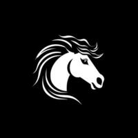 cavalo - minimalista e plano logotipo - vetor ilustração