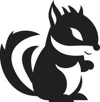 Preto Esquilo logotipo vetor vetor Esquilo Preto logotipo ícone