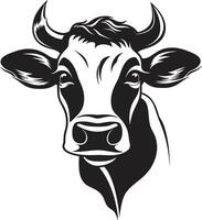 laticínios vaca Preto vetor logotipo para rede Preto laticínios vaca logotipo vetor para rede